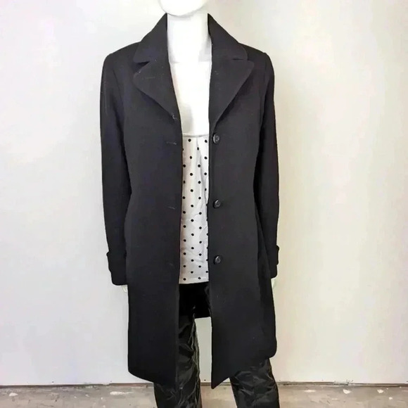 L.L. Bean Women's Classic Lambswool Polo Coat 14R - Picture 1 of 5